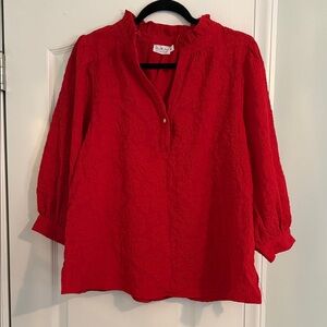 Shop The Mint Holiday Blouse with Rhinestone Buttons